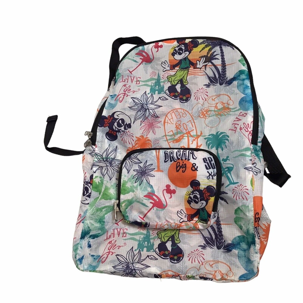 Disneyland Disney Parks Nylon Dream Big Seek Adventure Minnie Backpack - Picture 5 of 14